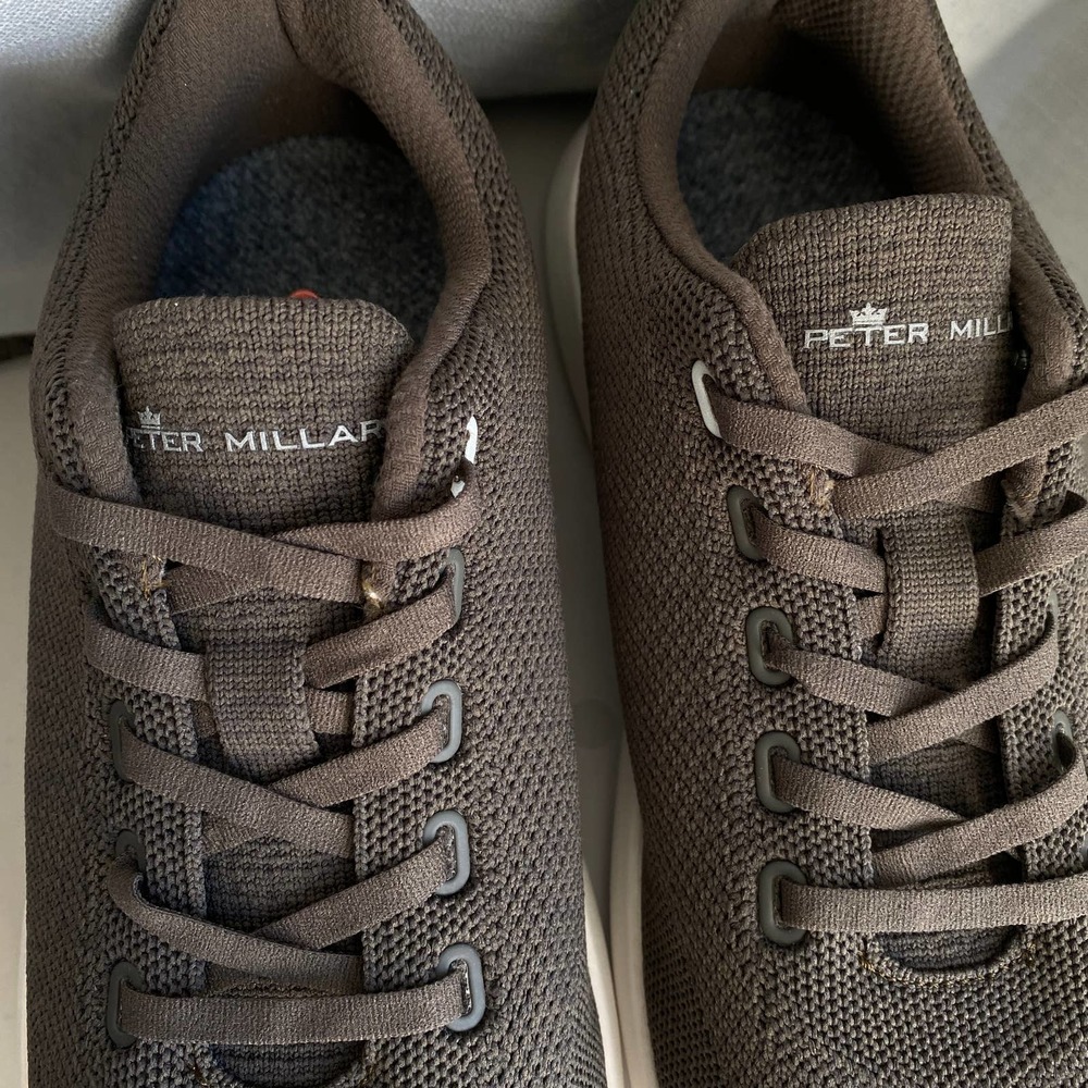 Euc Peter Millar Hyperlight Glide Sneaker Olive G… - image 3